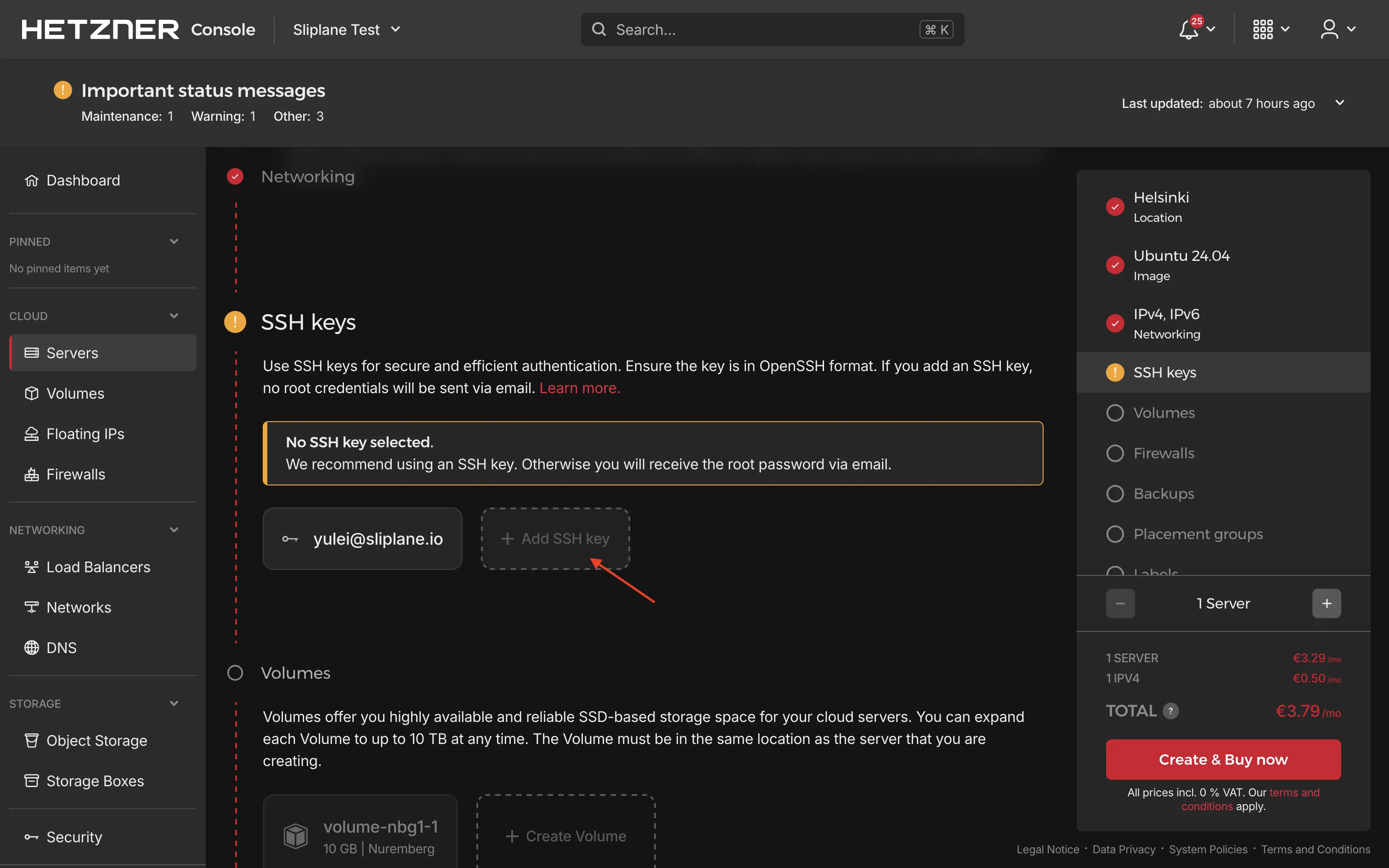 Add an SSH key